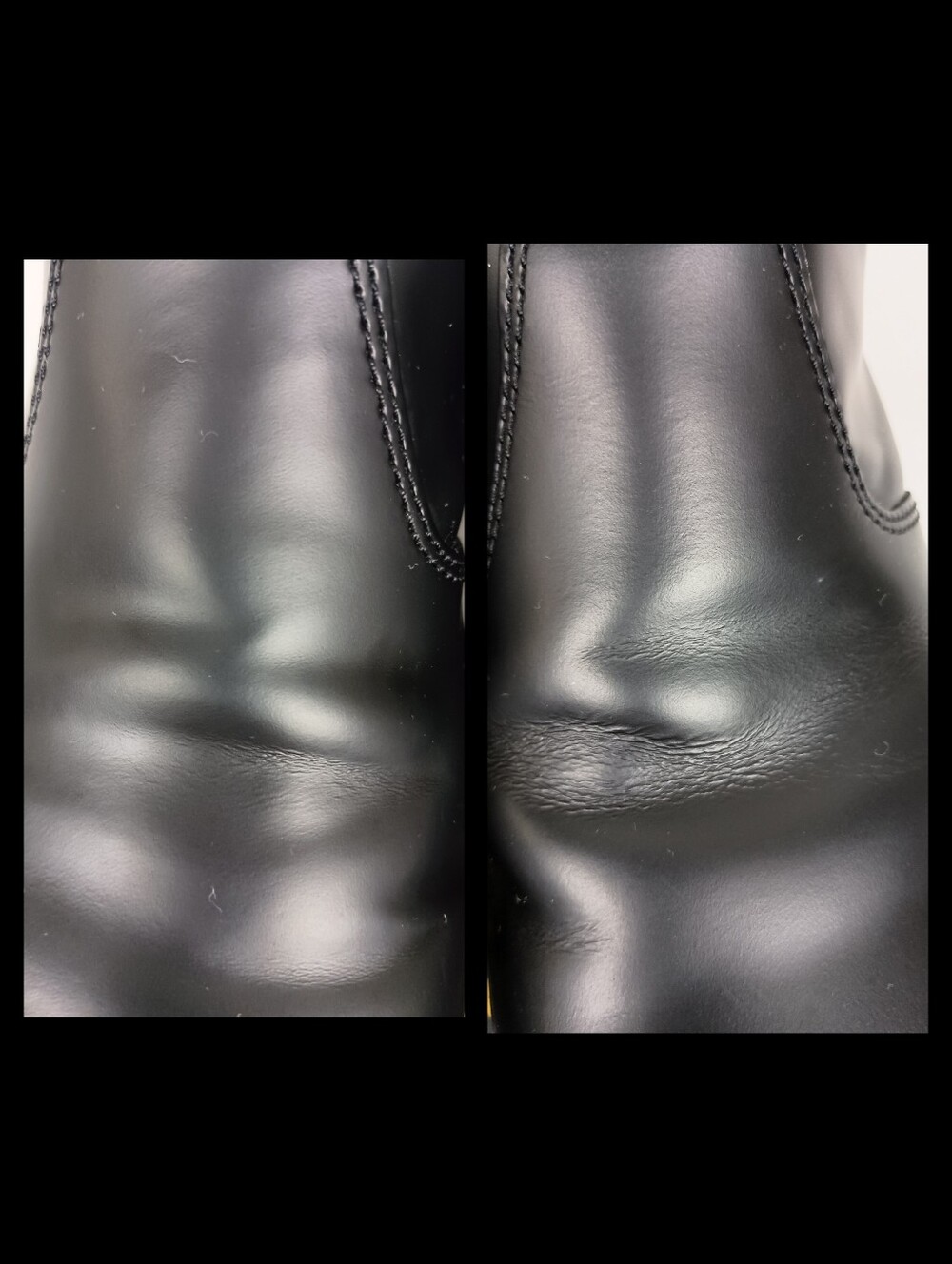 Dr Martens Chelsea Boots Womens 8 Black Leather Yellow Stitch Pull On 2976 - Picture 15 of 16